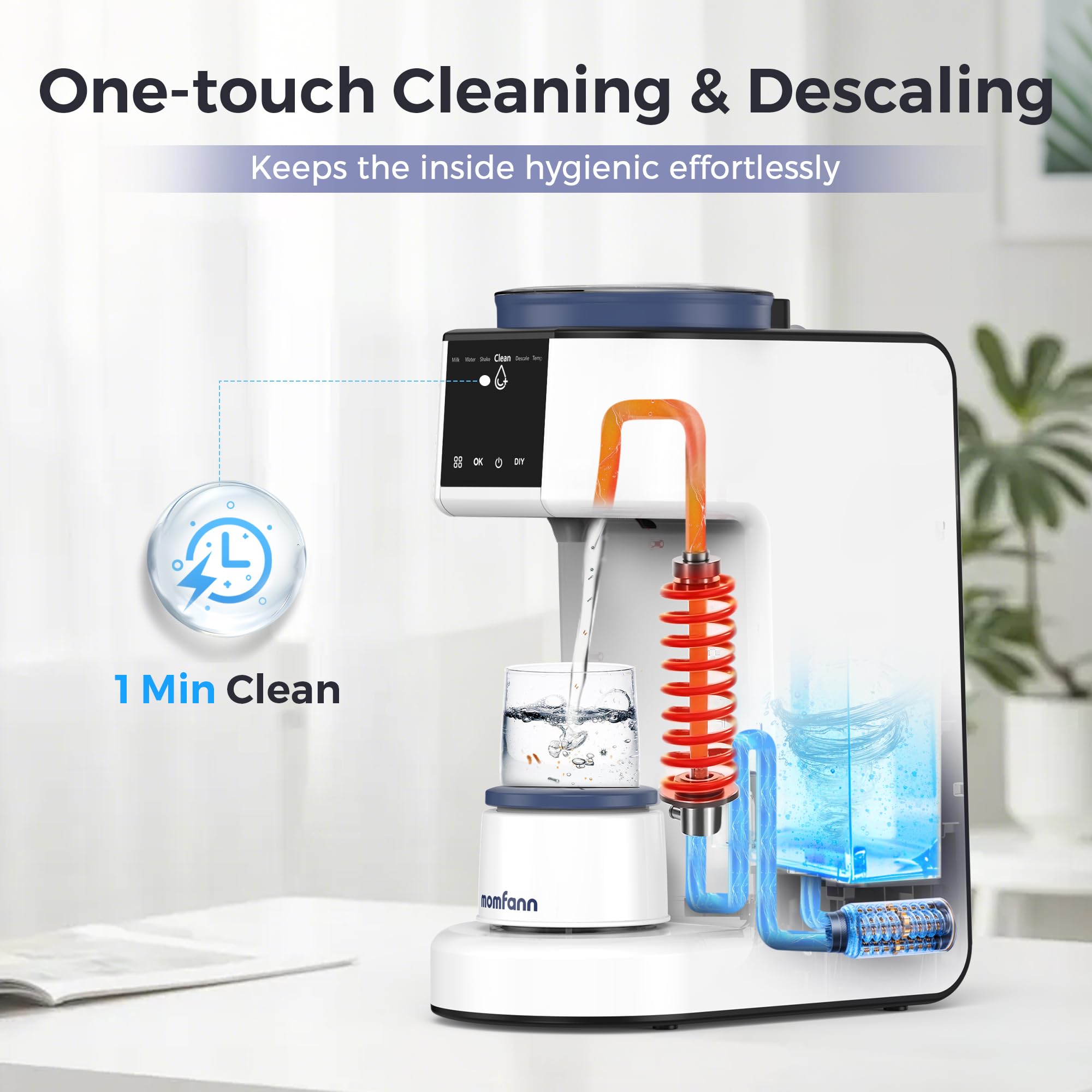 MomFANN whisper-quiet operation ideal for night-time feeds.