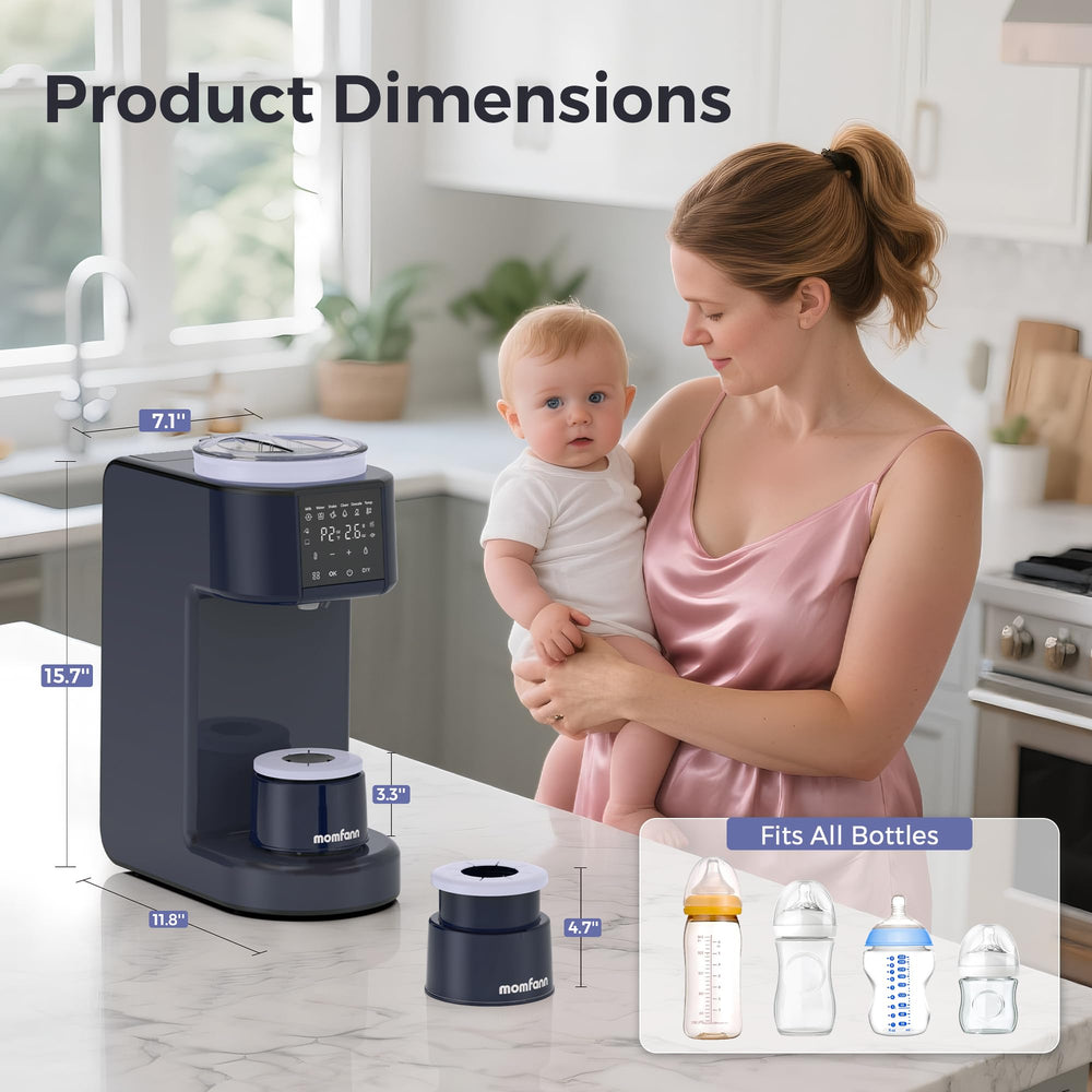 MOMFANN whisper-quiet operation supports nighttime feedings