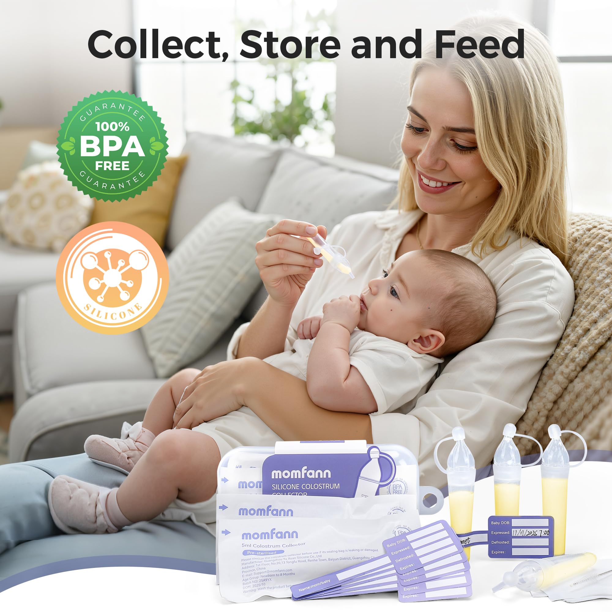 MOMFANN pink breastfeeding essentials gift set for new moms