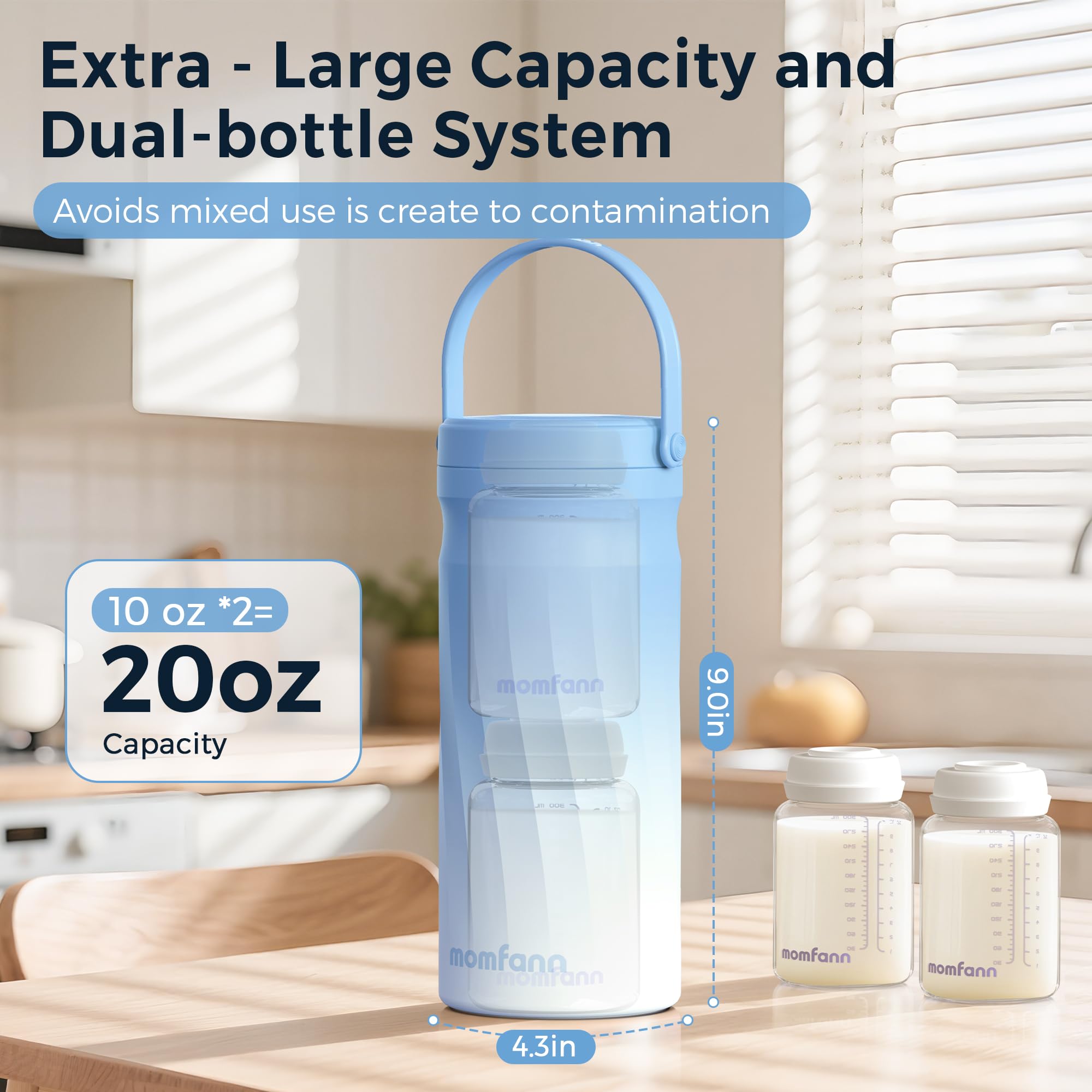 MOMFANN BPA-free materials ensure safe milk storage on outings