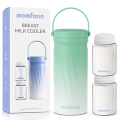MOMFANN breast milk cooler with 360° surround cooling for all-day freshness