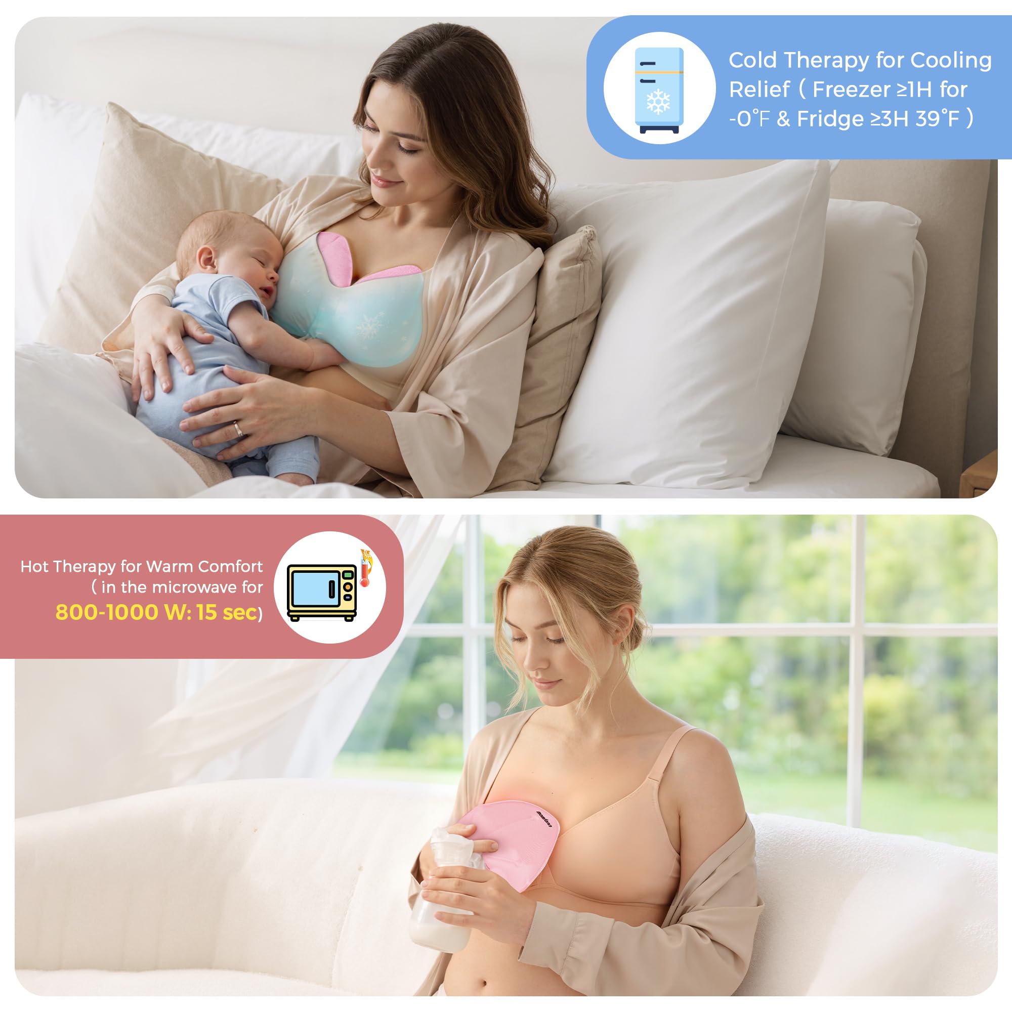 MOMFANN colostrum collectors in soft silicone for one-handed use