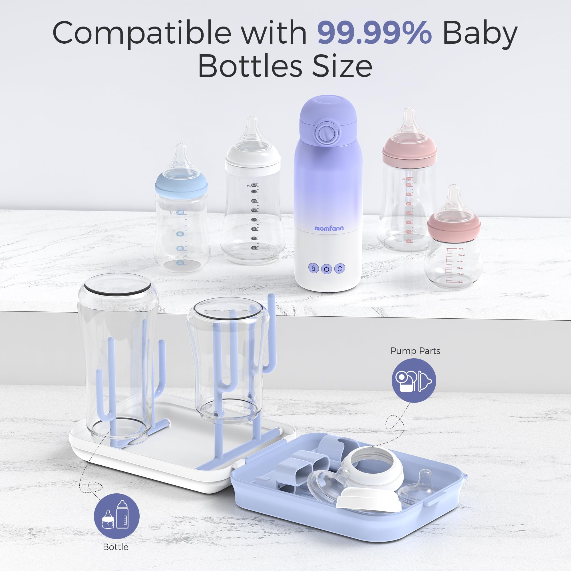 Momfann nipple brush silicone bristles gently clean nipples and pacifiers