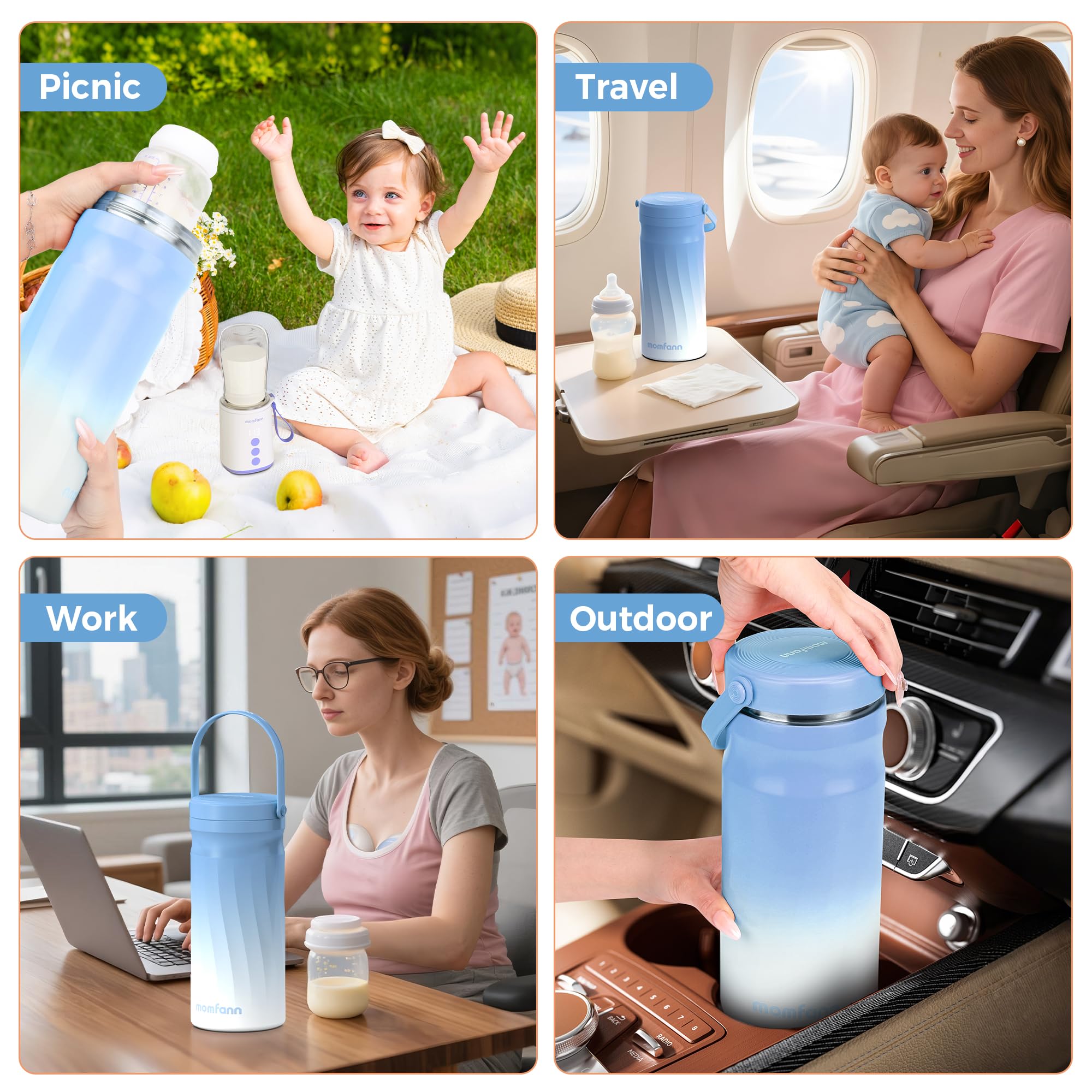 MOMFANN travel-ready cooler for busy pumping moms