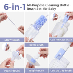 Momfann portable storage bag on-the-go for compact bottle cleaning tools