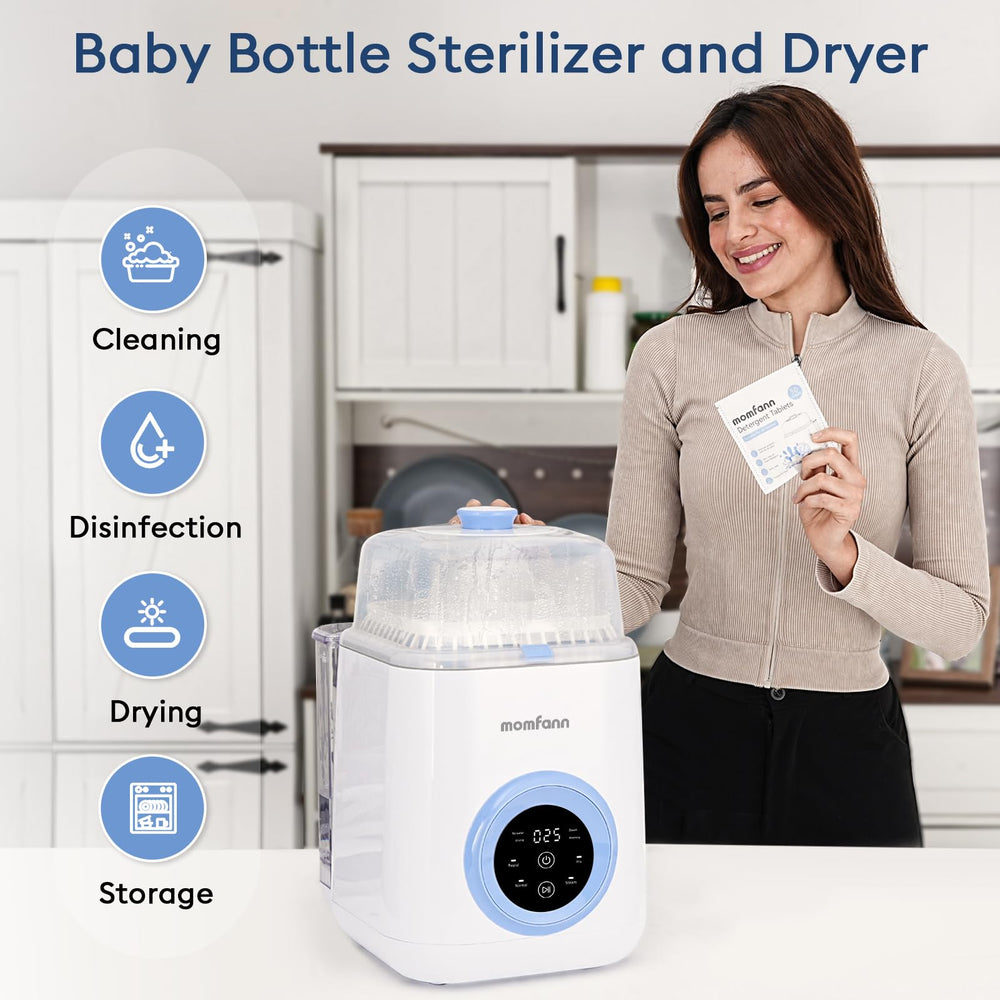 MOMFANN Sterilizer-Dryer all-in-one simplifies bottle sterilization and drying