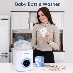 MOMFANN tablets remove stubborn milk odors from bottles and accessories