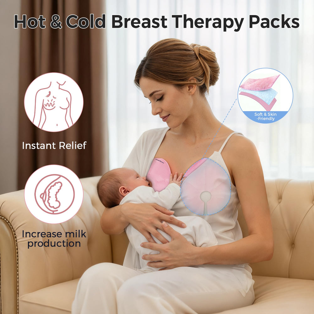 MOMFANN teardrop-design therapy contouring to the breast