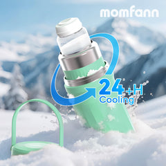 MOMFANN two 10oz bottles enable dual milk storage