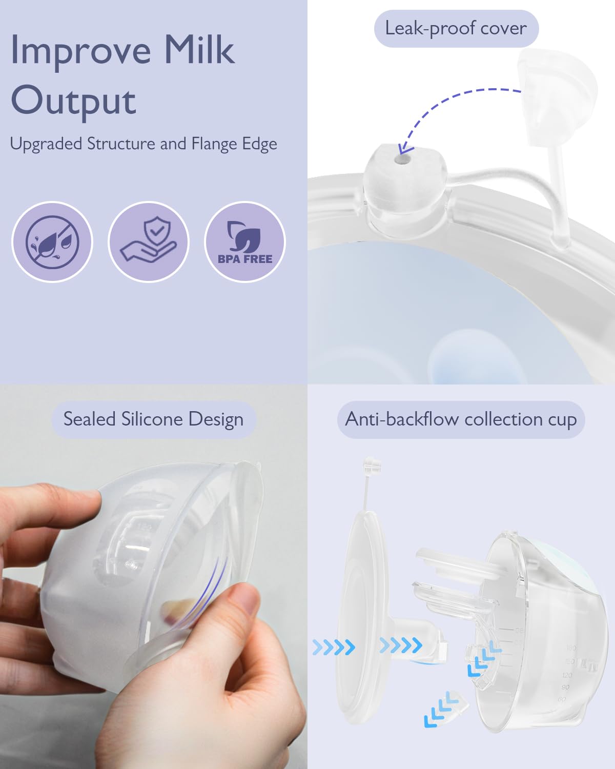 Momfree K3 soft silicone liner provides gentle contact.