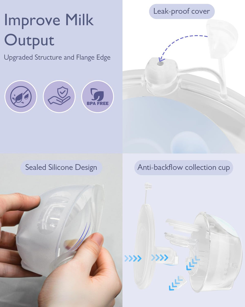 Momfree K3 soft silicone liner provides gentle contact.