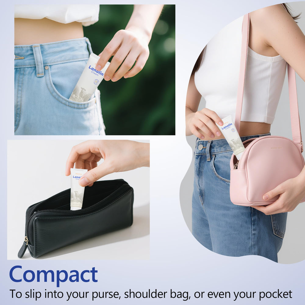 Momfree easy-glide formula ensuring quick absorption during busy mom moments.