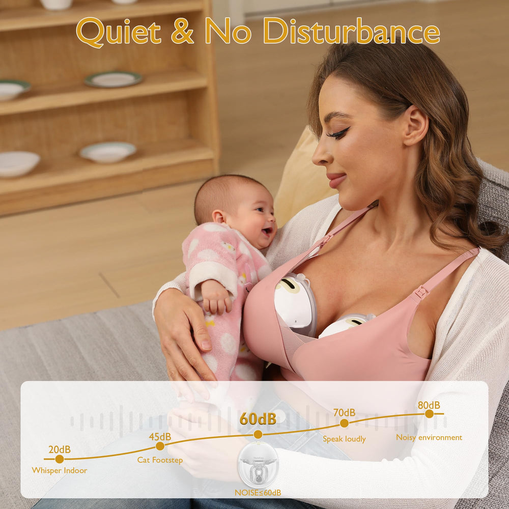 Momfree F6 low-noise design with compact 1300mAh battery.