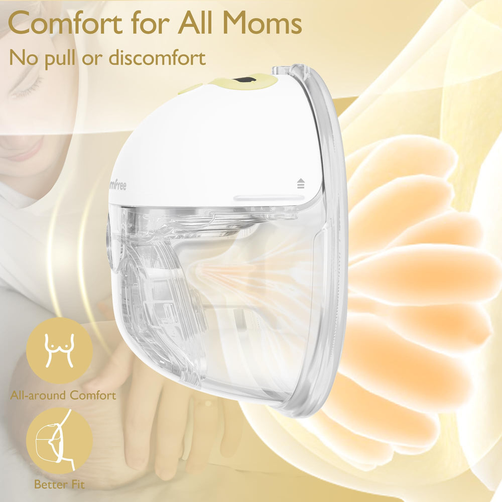 Momfree F6 quiet operation keeps pumping discreet during naps.