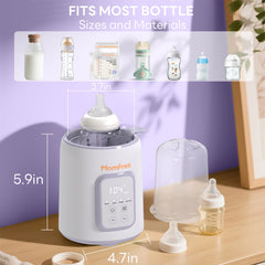 Momfree fast warming in minutes supports calm night feeds.