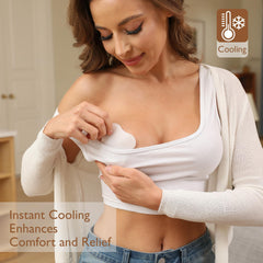Momfree fragrance-free nursing pads soothe sensitive skin during breastfeeding.