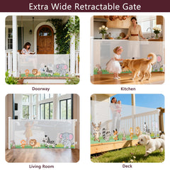 Momfree gate installed on a porch for deck use