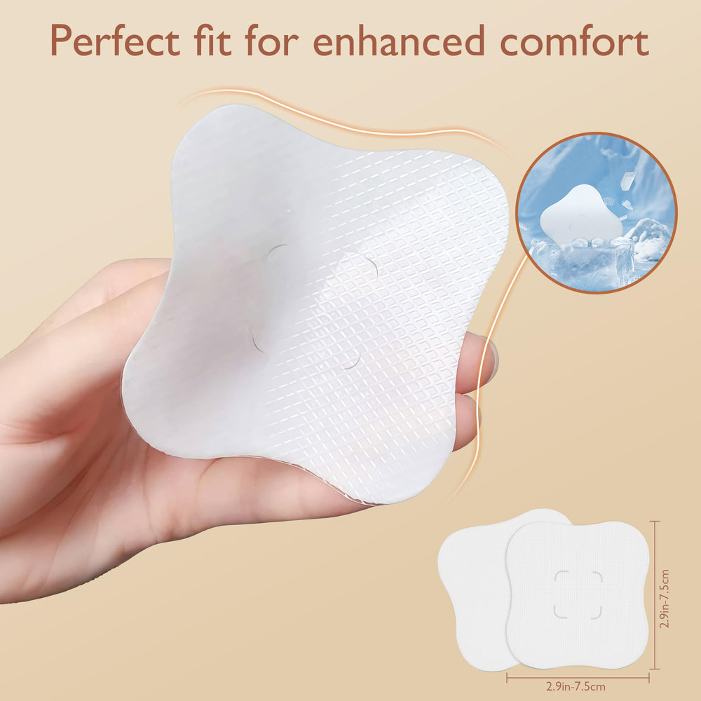 Momfree individually packaged nipple pads maintain hygiene and convenient on-the-go use.