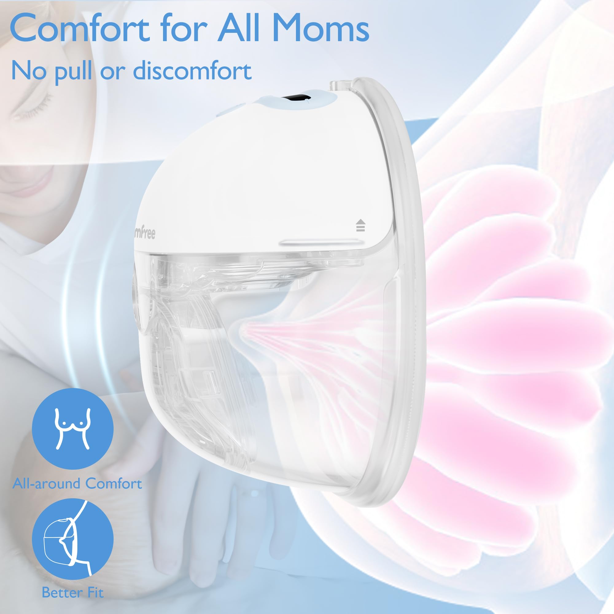 Momfree 6 oz bottle for extended pumping sessions