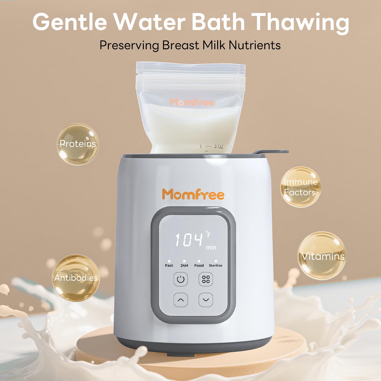 Momfree during night feeds with whisper-quiet operation.