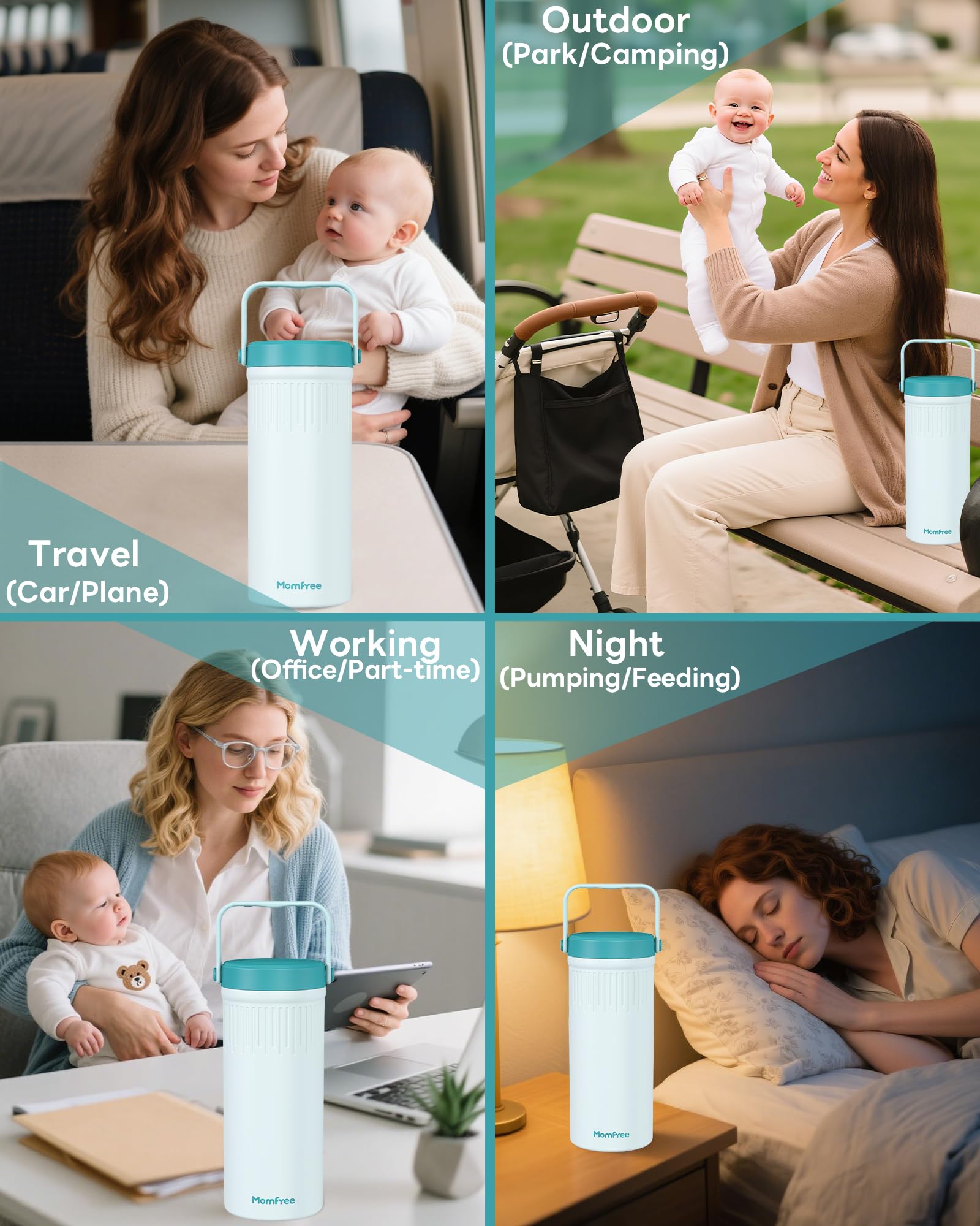 Momfree cooler supports flexible feeding routines outdoors.