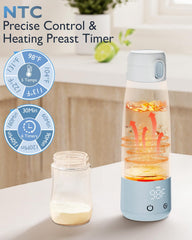 Momfree portable bottle warmer LED display provides quick temperature visibility for safe feeding.