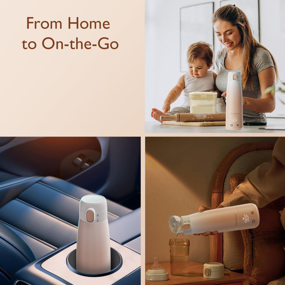 Momfree portable bottle warmer stainless inner container ready for cleaning