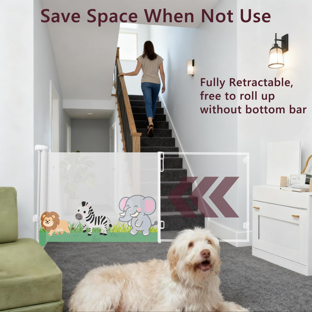 Momfree 33-inch tall safety mesh provides clear barrier