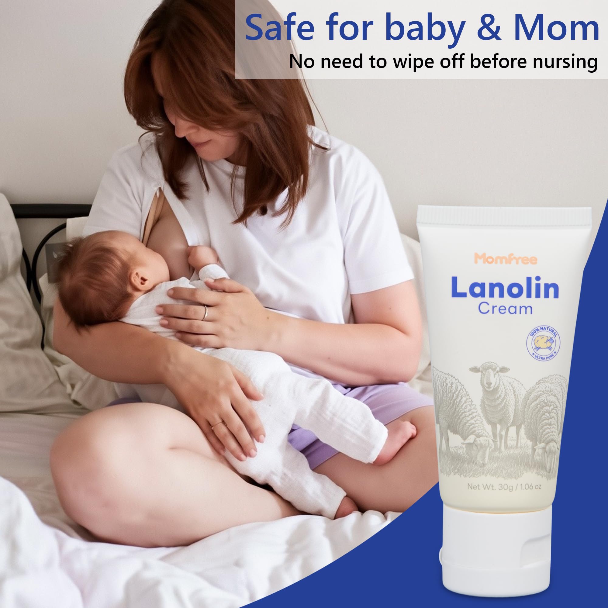 Momfree skin salve multi-use for hands and elbows in daily care.