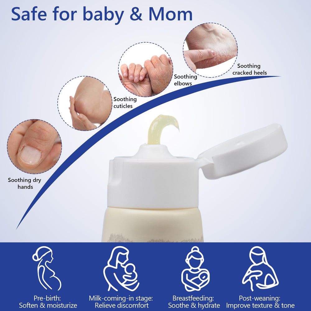 Momfree travel-friendly 50g tube for on-the-go nipple care.
