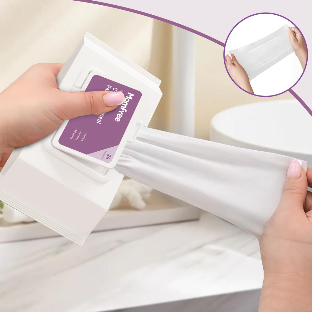 Momfree witch hazel cooling pad liners deliver fragrance-free protection