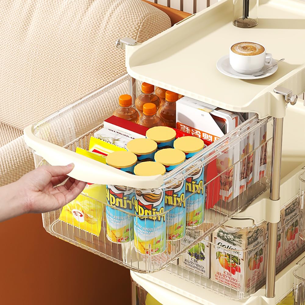 MOMIGO versatile storage cart complements bathroom, kitchen, and laundry areas