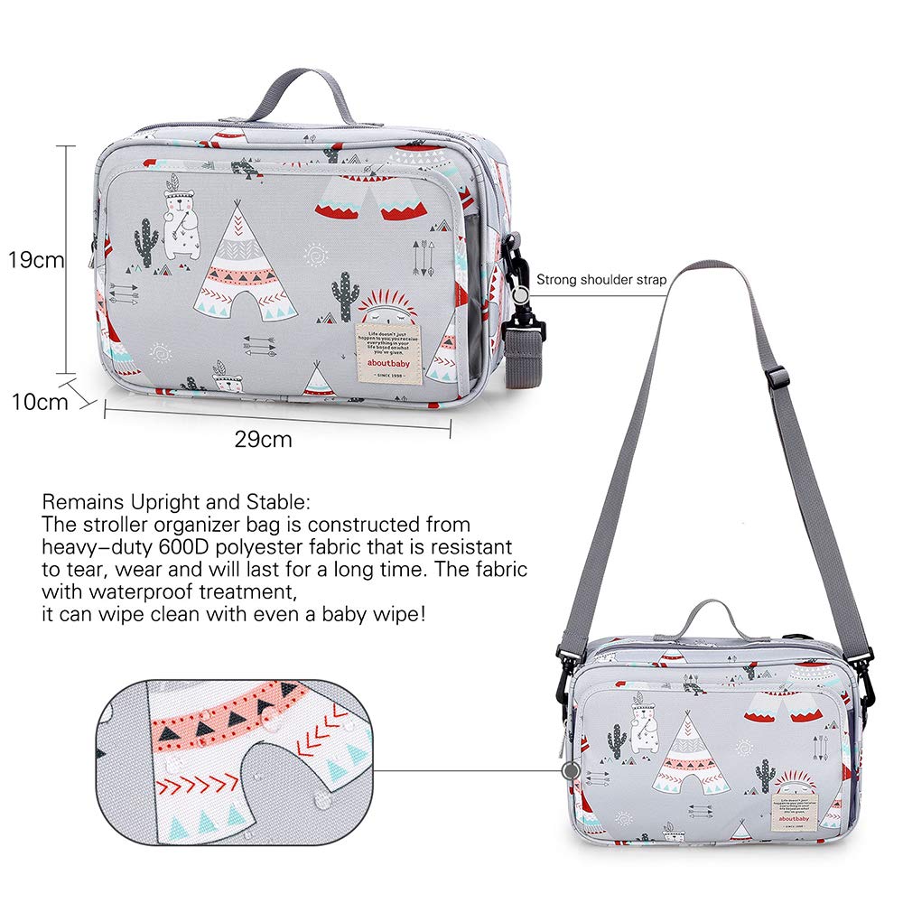 MOMIGO diaper caddy wipe pocket keeps essentials within reach during diaper changes.