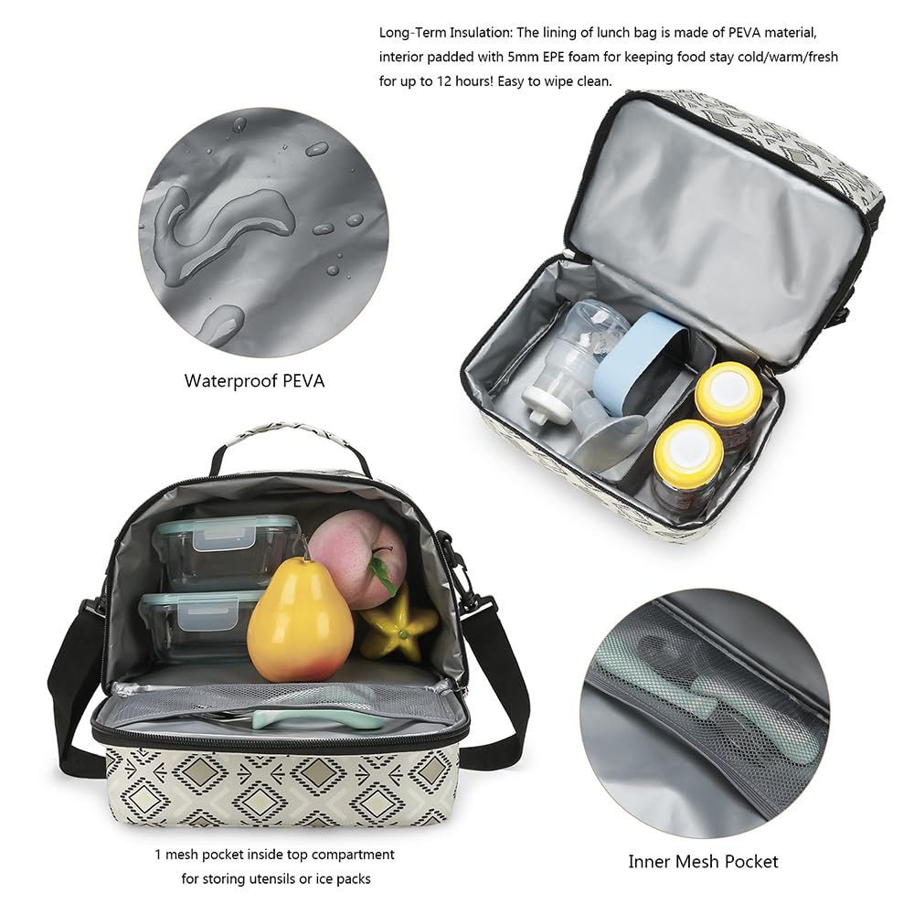 MOMIGO bag bottom layer stores up to six milk bottles with a large ice pack