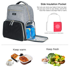 MOMIGO backpack back view with adjustable straps for comfortable daily wear
