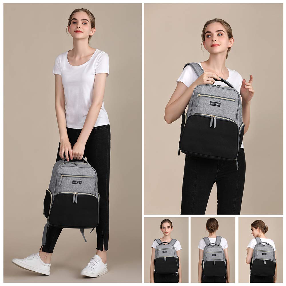 MOMIGO backpack side cooler pocket ideal for quick breast milk storage during outings