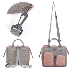 MOMIGO pink waterproof fabric protects contents during daily outings