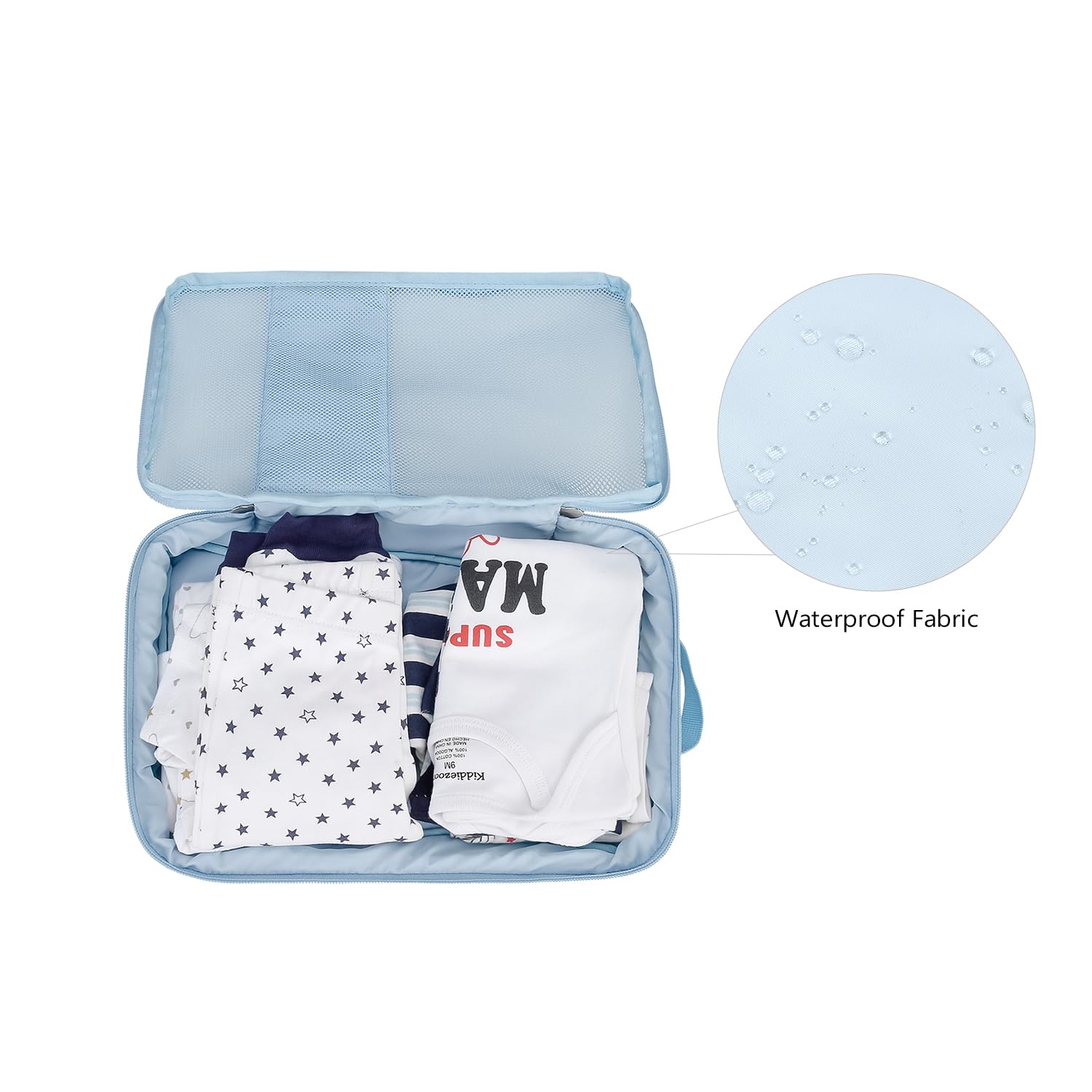 MOMIGO easy-clean design with washable exterior after trips.