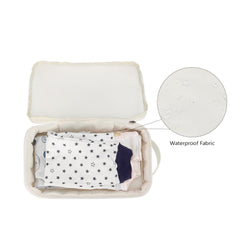 MOMIGO mesh bag uses water-resistant material to protect other belongings.