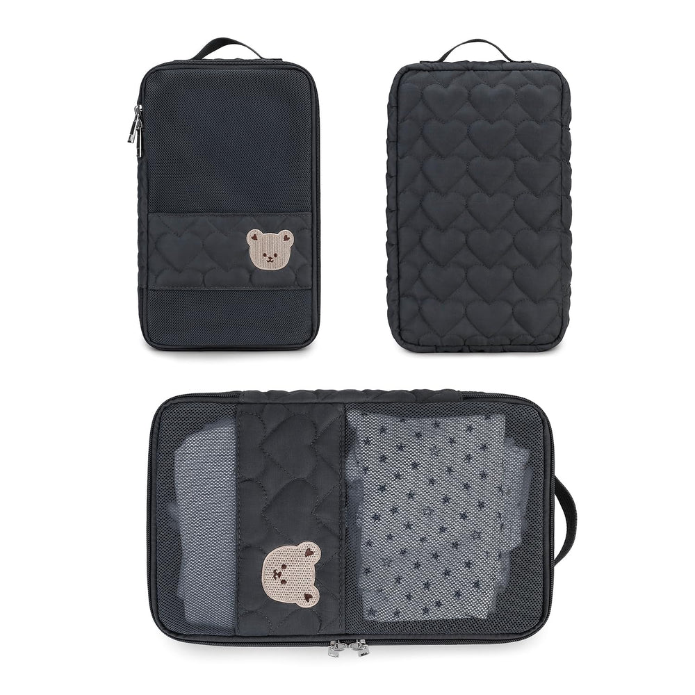 MOMIGO organizer stores diapers, toiletries, toys, or electronics on the go.