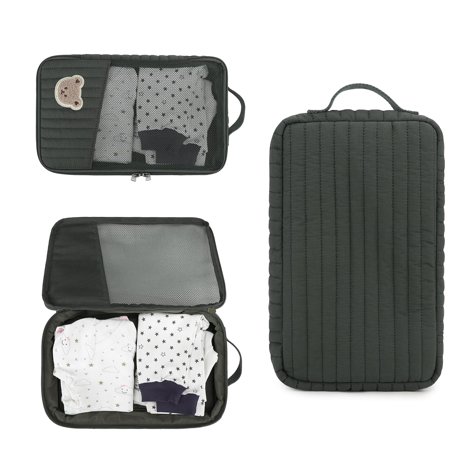 MOMIGO multi-use wet-dry bag organizer for diapers and more.