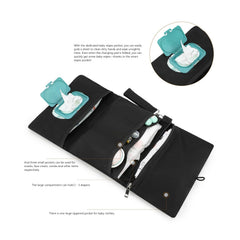 MOMIGO diaper organizer with stroller strap for hands free use on outings