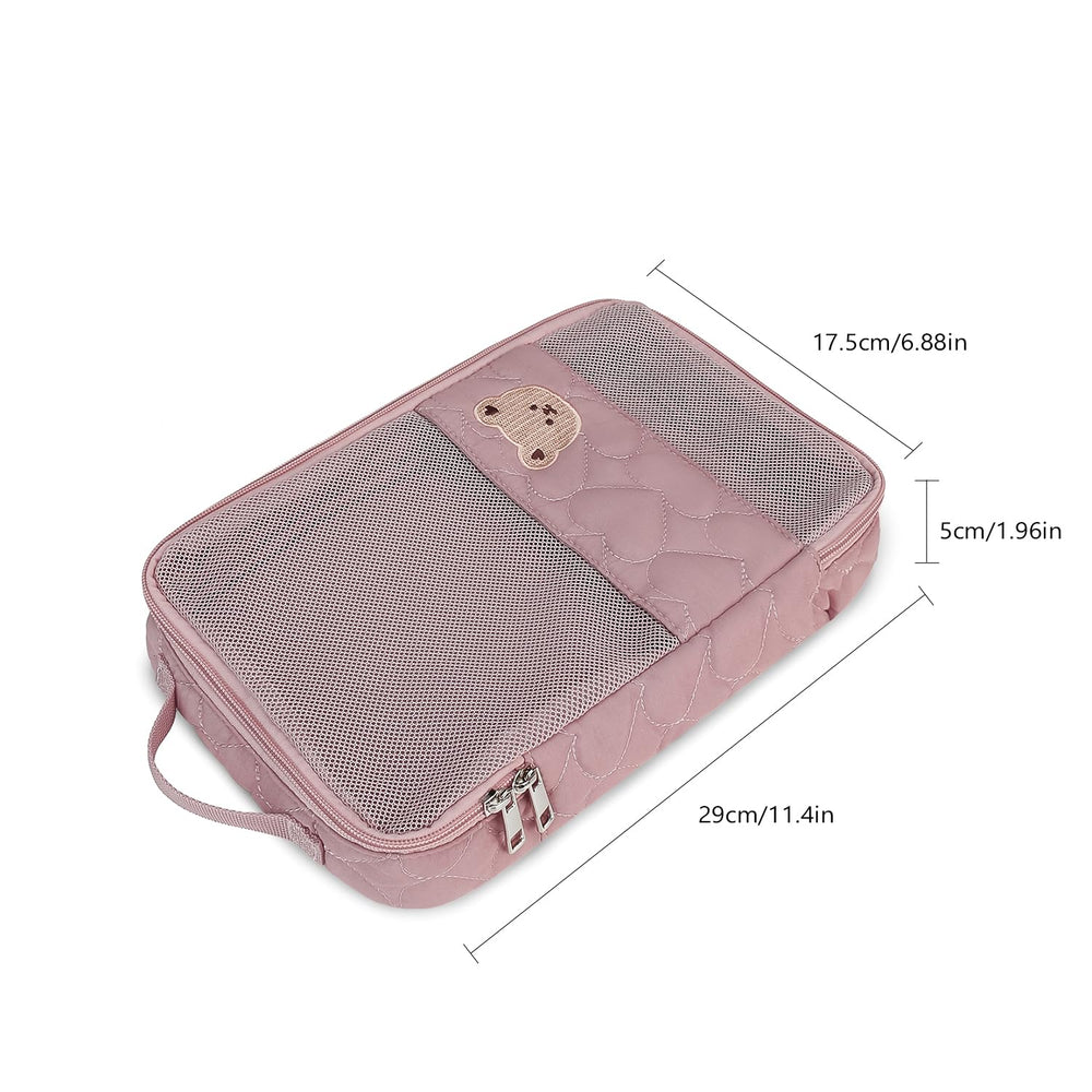 MOMIGO waterproof zipper bag shows dual closures for secure separation.