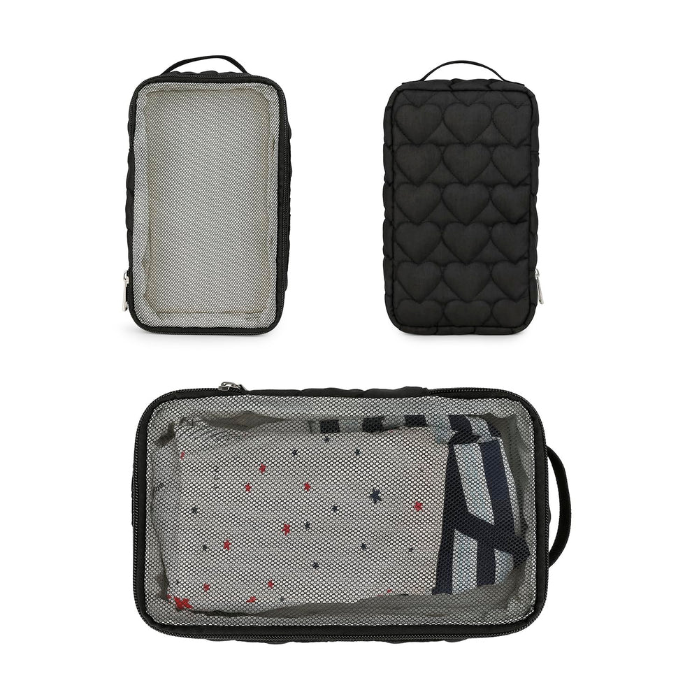 MOMIGO wet-dry bag with double-zipper keeps wet items separated from dry essentials.