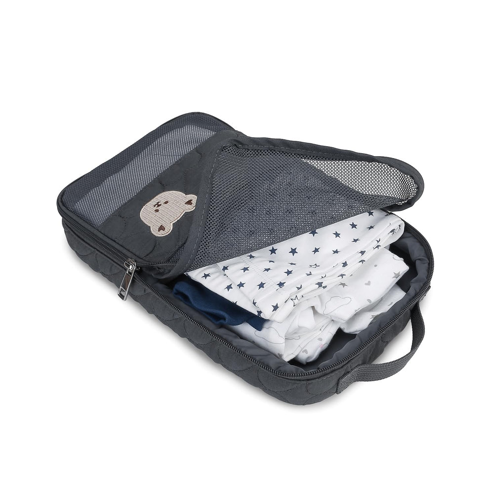 MOMIGO wet-dry bag with hanging loop for quick on-the-go access.