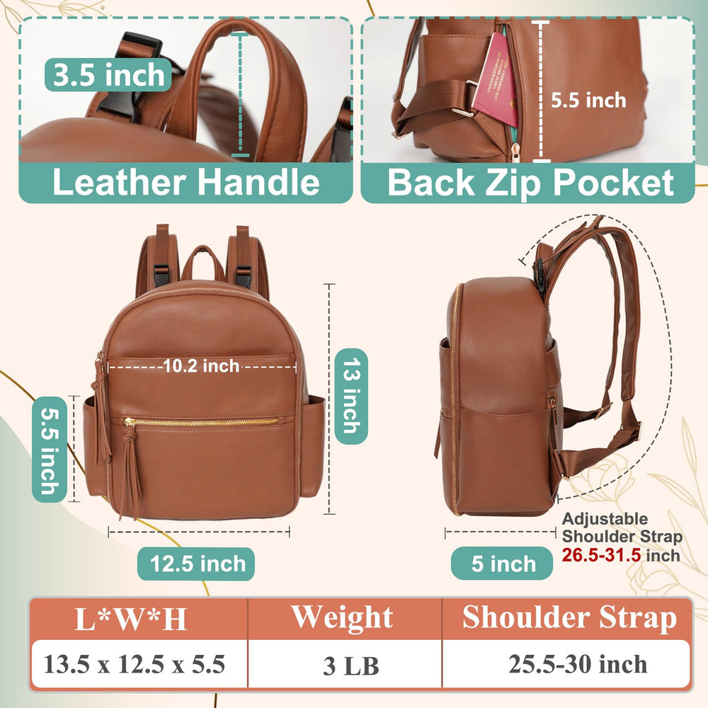MOMINSIDE 11-pocket layout keeps essentials neatly organized for quick trips.