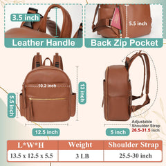 MOMINSIDE 11-pocket layout keeps essentials neatly organized for quick trips.