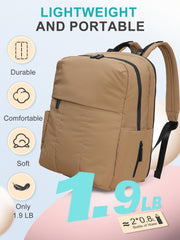 MOMINSIDE diaper bag backpack interior shows 15 pockets for clutter-free packing.