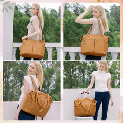 MOMINSIDE diaper bag tote interior pockets keep bottles, diapers, and essentials sorted