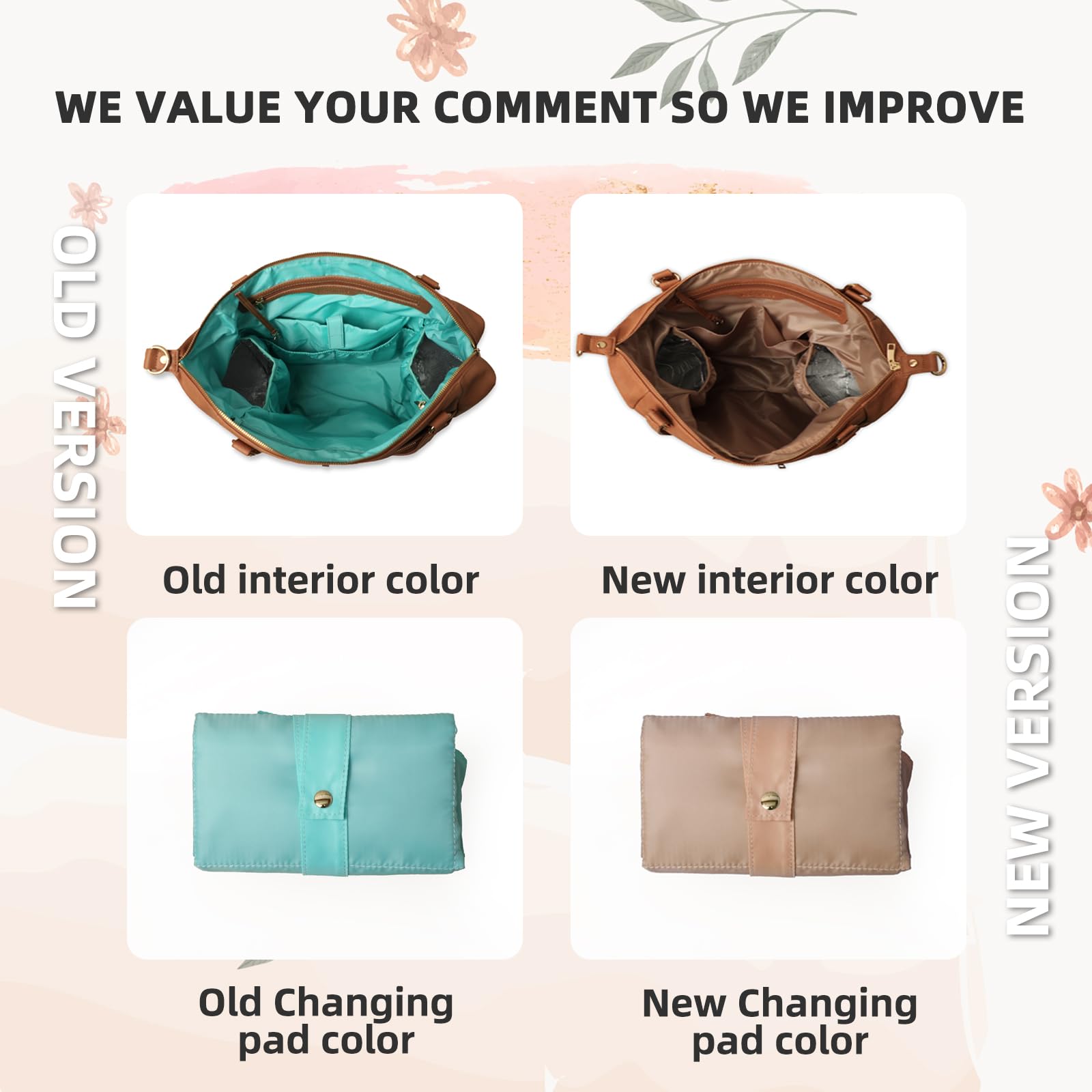 Travel-ready MOMINSIDE tote supports busy outings with versatile storage.